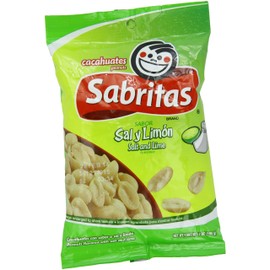 Sabritas Salt And Lime Peanuts, 7-Ounce (Pack of 6)