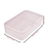 Goodma 12 Pieces Rectangular Plastic Boxes Empty Storage Organizer Containers