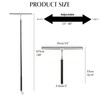 Shower Squeegee with Long Handle – Includes Replacement Silicone Blade,