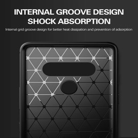 HTXWXJC Case for LG Stylo 6 Case, LG K71 Case LM-Q730TM LM-Q730HA Case, Slim Thin Carbon Fiber TPU Rubber Protective Cases Anti-Scratch Shockproof Cover for LG Stylo 6 Black