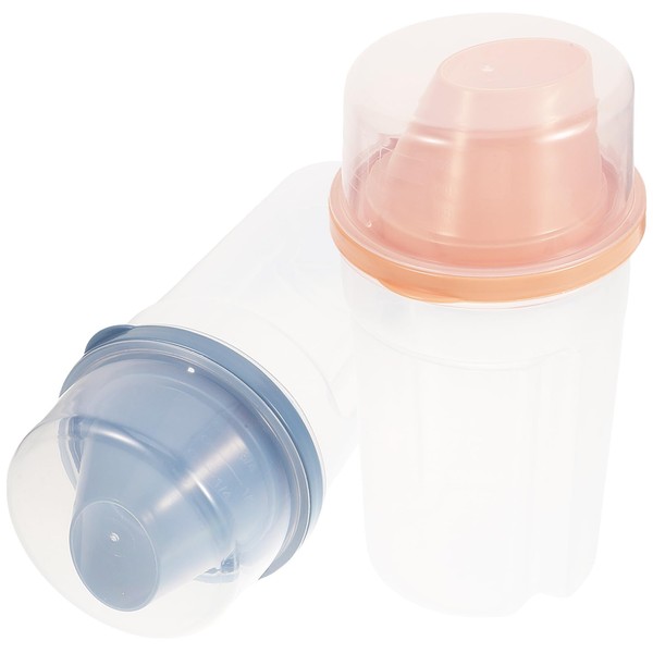 ABOOFAN 2pcs Refillable Laundry Storage Bottles Compact Empty Soap Dispensers