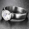 Jude Jewelers Stainless Steel Never Rust Wedding Engagement Proposal Solitaire