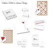 Logbuch-Verlag 48 Heart Stickers Christmas Birthday Round 4 cm Black