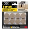 Scotch Felt Pads 32 PCS Beige, Felt Furniture Pads for