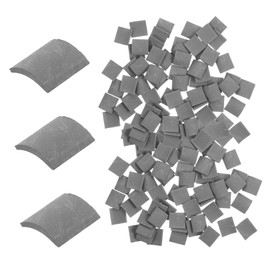 DOITOOL 70pcs Mini Bricks Miniature Building Set Fake Tile Model Miniature Tiles Model Bricks Fake Roof Tiles Model Mini Artificial Bricks Miniature Bricks Small Bricks Landscape Decoration Small