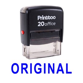 Printtoo Office Stationary Custom Stamp Original Self Inking Rubber Stamp-Blue