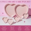 Paris Hilton Heart Shaped Nonstick Bakeware Set, Easy Release Carbon