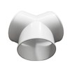 JSIXASO Y Ventilation Pipe Connector 200 mm Y-Piece Ventilation Pipe