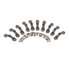 dophee 10Pcs Antique Brass Decorative Pulls Handles for Mini Jewelry