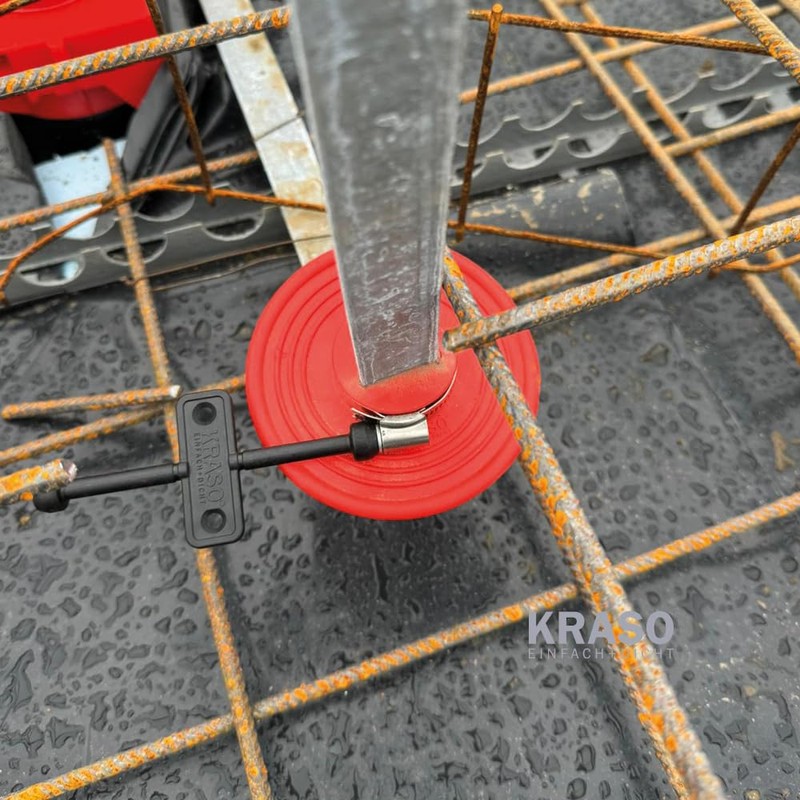 KRASO Wall Collar Lightning Protection Duo, Pressure-Waterproof Integration of Earthing