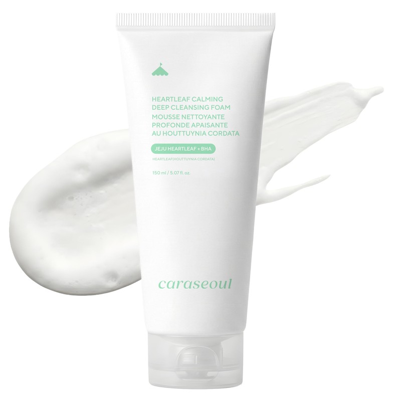 caraseoul Heartleaf Espuma Limpiadora Facial Calmante e Hidratante (150ml)