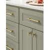 JIASENBAO Brushed Gold Cabinet Pulls 3" Hole Center 20 Pack