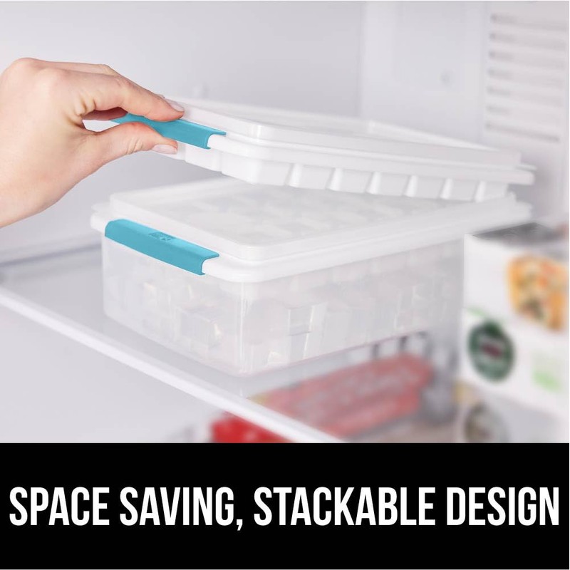 GORILLA GRIP BPA-Free Easy Release Ice Cube Tray for Freezer,
