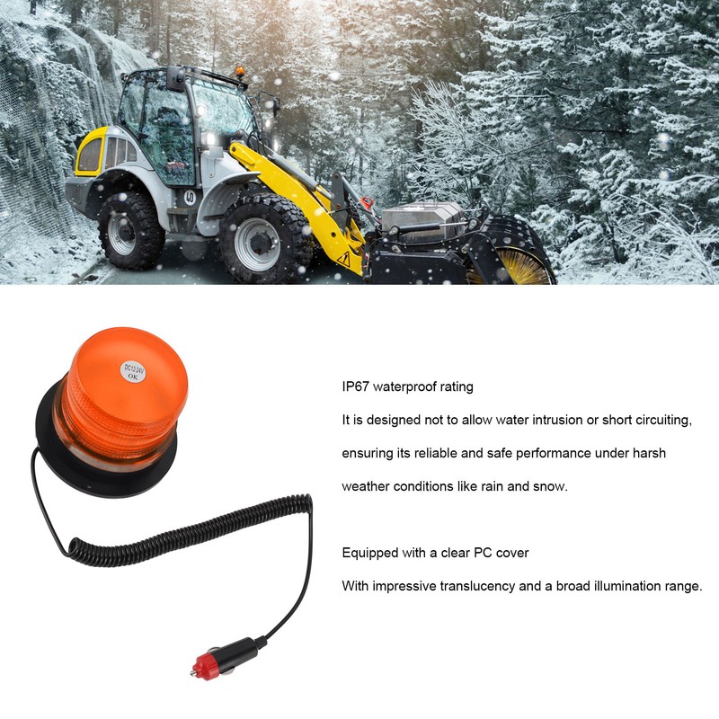 LED Strobe Light IP67 Waterproof Magnetic LED Warning Safety Flashing