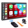 sjoybring Double Din Car Stereo Compatible with Voice Control Apple Carplay - 7 Inch HD LC