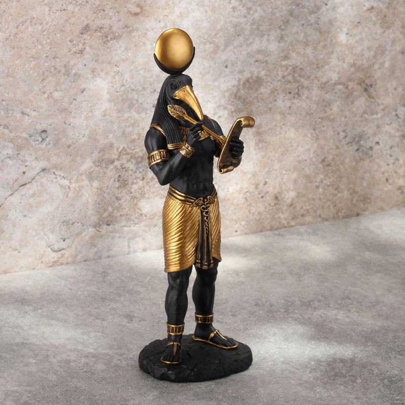 Veronese Design 11 Inch Thoth Egyptian God of Knowledge Black