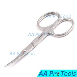 AA Pro Finger Toe Nail Scissors Cuticle Clipper Curved Fine Arrow Point 3.5" New