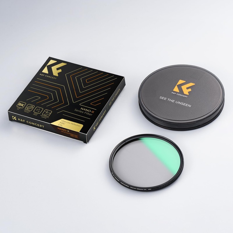 K&F Concept 67mm Polarising Filter Ultra Low Reflection Circular Polarizing
