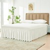 Biscaynebay Wrap Around Bed Skirts for Queen Beds with Short