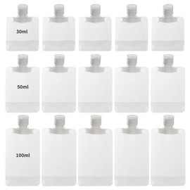 Innobrick travel cosmetics small pouch set.5 100ml + 5 50ml + 5 30ml, 1 / 이노브릭 여행용 화장품 소분 파우치 세트. 100ml 5개 + 50ml 5개 + 30ml 5개, 1개