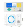 SURFOU Wireless Doorbell Wireless Doorbell 400 m Range Outdoor Waterproof