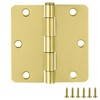 Door Hinges for Interior Doors 3-Pack 3.5-inch x 3.5-inch, Design
