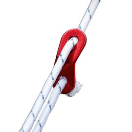 Seekdem SD-GR004M-3P Guy Rope, 0.2 inch (5 mm) Wide, Length 16.4 ft (4 m), Set of 3, Aluminum, Includes Flexible Brackets, Reflective Material, Paracord Tent Rope, Guy Line, Tarp Rope, White