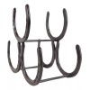 Ebros Gift Large Cast Iron Rustic Farmhouse Stacked Horseshoes 3