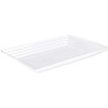 Blue Sky Leveled White Plastic Rectangle Tray | 9x13 Inches