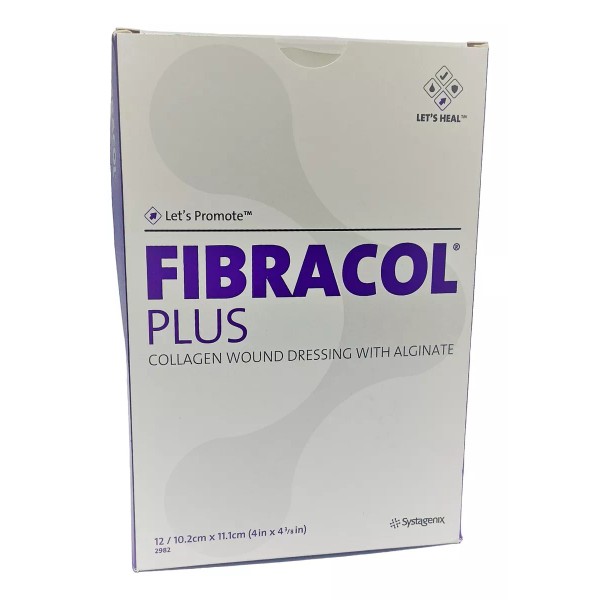 Let´s promote Fibracol Plus Apósitos Colágeno-alginato 10x11cm Pack 12 Pzs