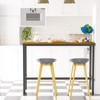 Teraves Bar Table with Solid Metal Frame,Counter Height Table Kitchen