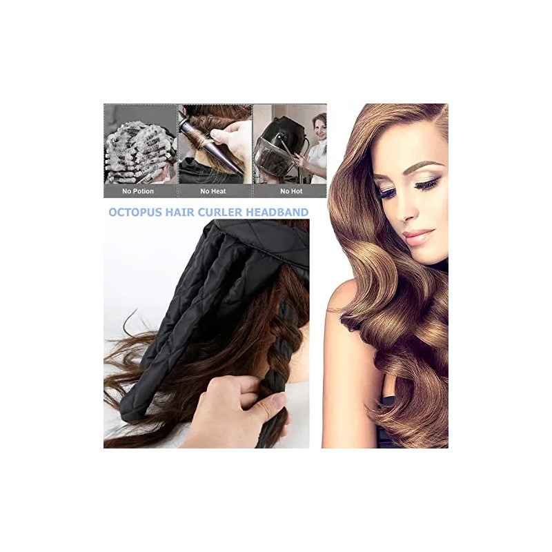 YIXIPAZH Rizador De Pelo Octopus, Diadema, Sin Calor, Sin Calor