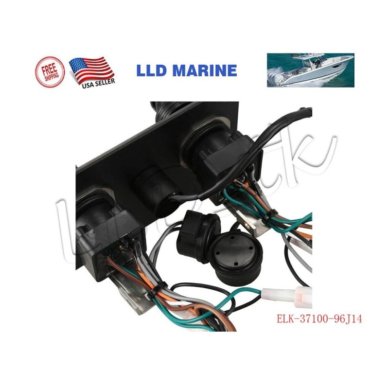 LLD_TK Suzuki Outboard Dual Engine Ignition Key Switch Panel 37100-96J15
