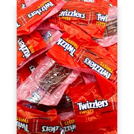 Strawberry Twizlers-1.5 lbs Fun Size Individually Wrapped Packs, Delicious and Convenient Twizlers Strawberry Treats for Parties and Snacking(24 oz)