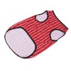 Pet Vertical Stripes Vest Vertical Stripes Classic Loose Prevent Sunburn