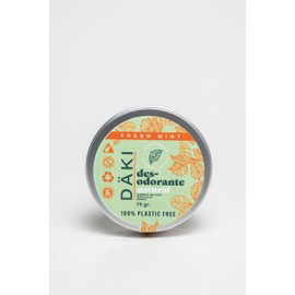 Desodorante en Crema Fresh Mint 75g | Däki Natural | Protección Natural con Menta y Naranja | Sin Aluminio | Envase Reutilizable de Aluminio