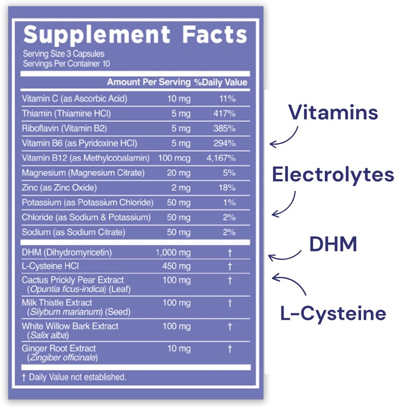 Blowfish Wingman | Feel Better After Drinking with DHM, L-Cysteine,
