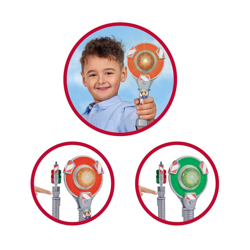 Simba Fireman Sam 109252440 Traffic Trowel with Light Function on