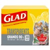 Glad Clear Garbage Bags - Large 90 Litres - 30