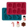 So Yummy Bella Silicone Mold Set Chocolate Santa Snowman Canes