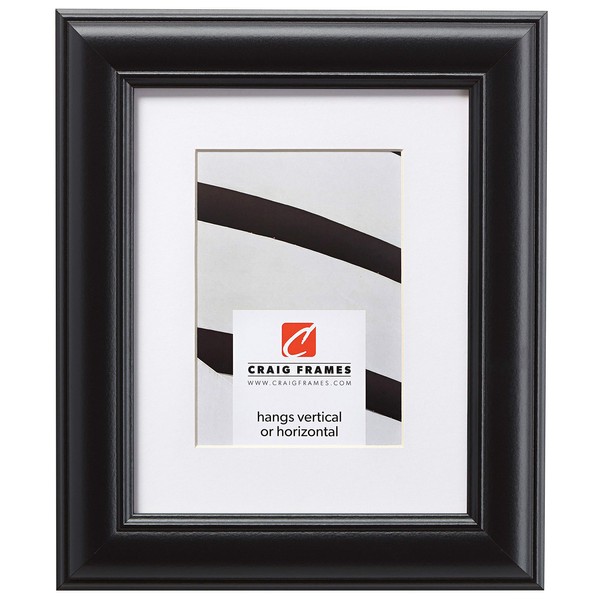 Craig Frames Dakota, 12 x 18 Inch Satin Black Picture