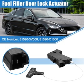 X AUTOHAUX Fuel Door Lock Actuator 81590-3V000 for Hyundai Sonata 2016-2019 for Kia Optima 2016-2020 Fuel Filler Door Opener Actuator Fuel Gas Filler Door Release Handle Opener Black