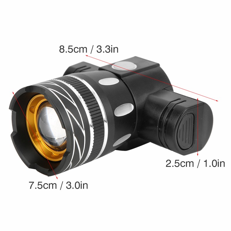 Mountain Bike Light Bicycle USB Rechargeable Headlight Rainproof Night Riding