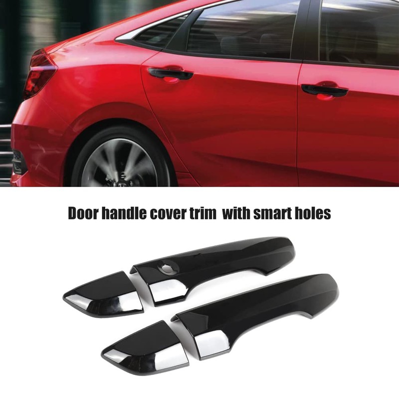 Side Mirror Cover Cap + Door Handle Covers Kit Compatible