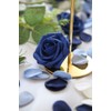 Floroom 300pcs Silk Rose Petals Dusty Blue Navy Flower Petals