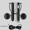 Cordless/corded jump rope with counter, adjustable digital count and rope