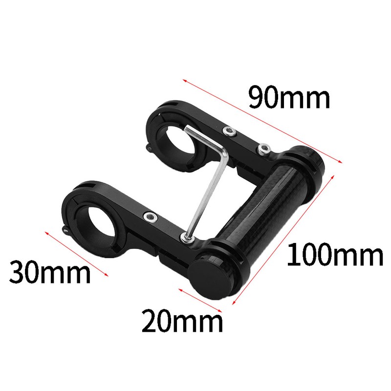 10cm Durable Double Bicycle Handlebar Extender Mount Holder For Bike