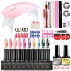Nail Polish Starter Kit Color Gel + Manicure Lamp +