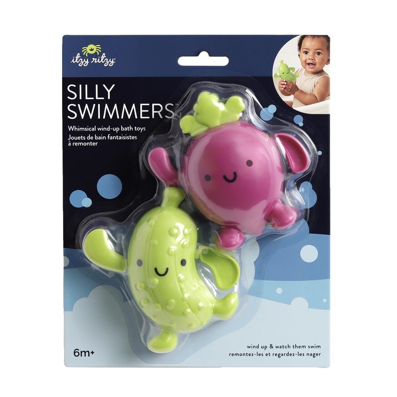 Itzy Ritzy Wind-Up Swimming Bath Toys – Set of 2
