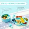 Grabease Feeding Supplies - 4-Piece Silicone Baby Feeding Set with
